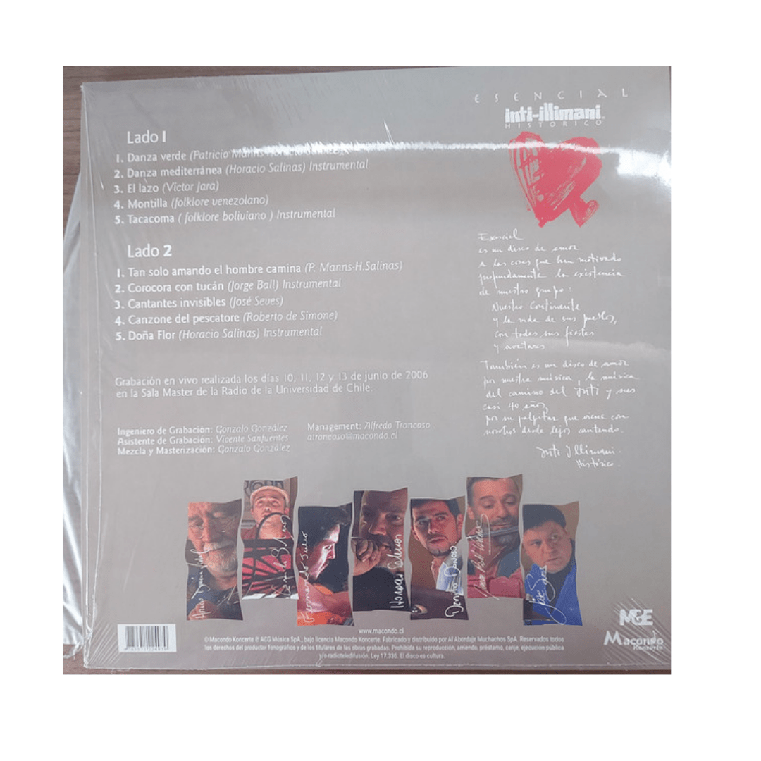 Inti Illimani Histórico Esencial Vinilo2
