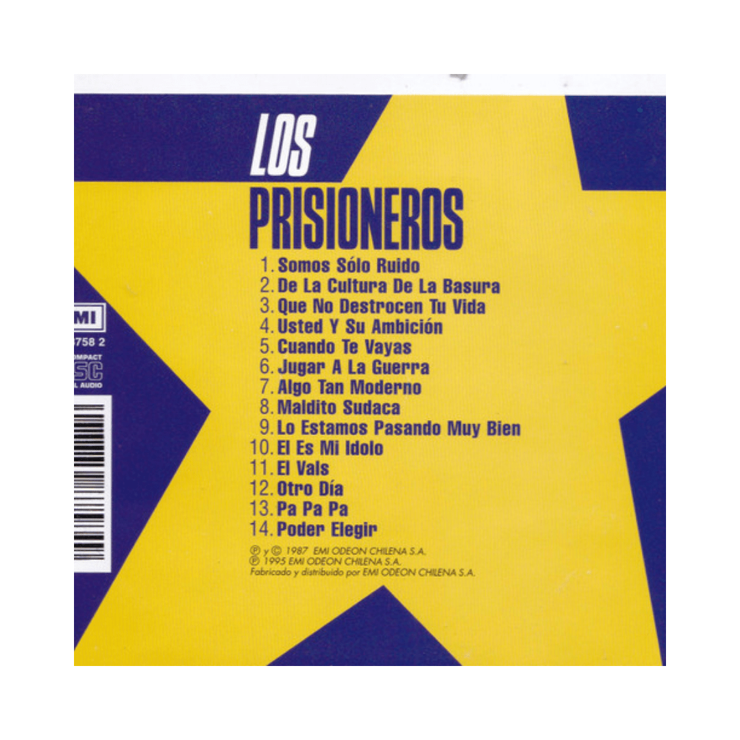 Los Prisioneros La Cultura De La Basura Cd2