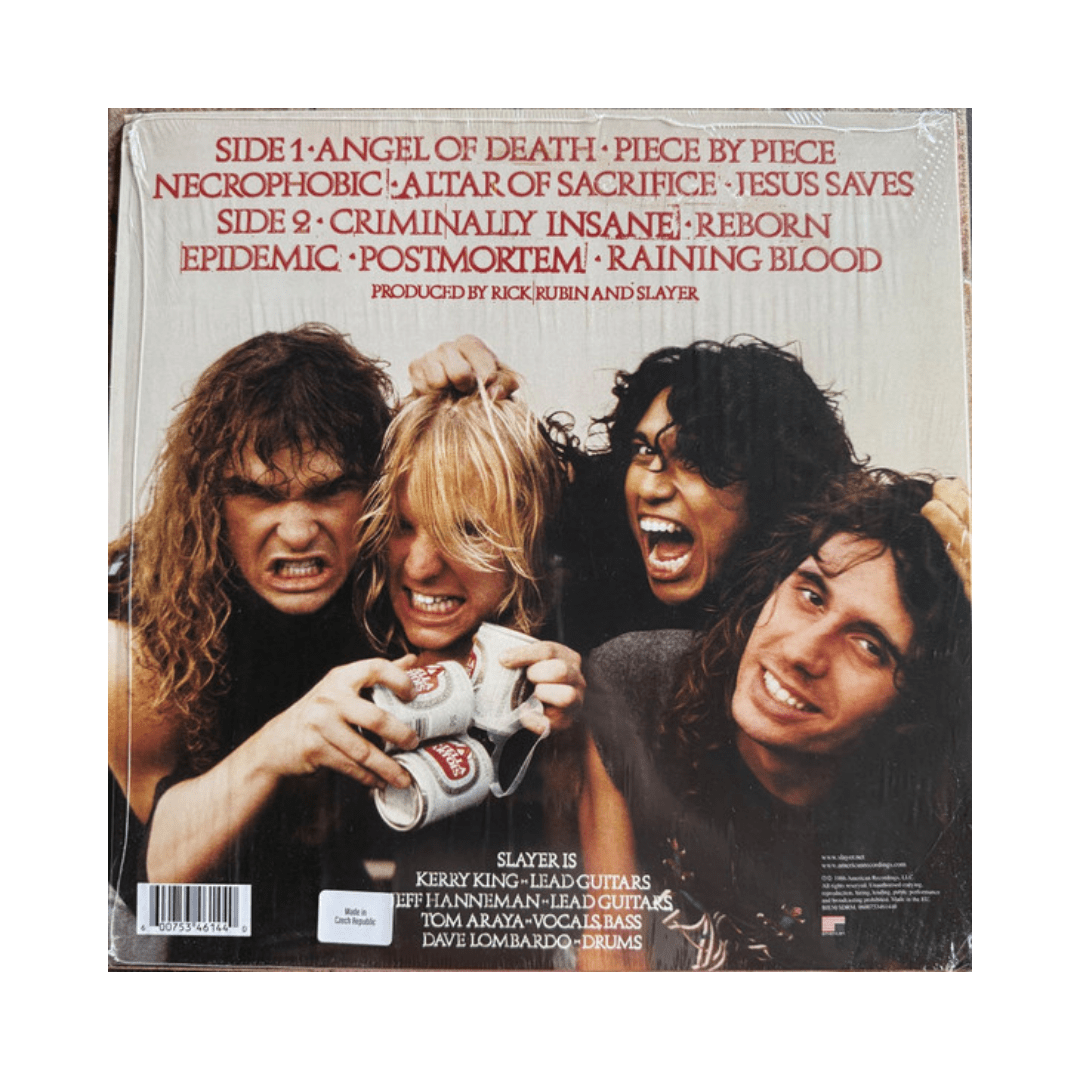 Slayer Reign In Blood Vinilo3