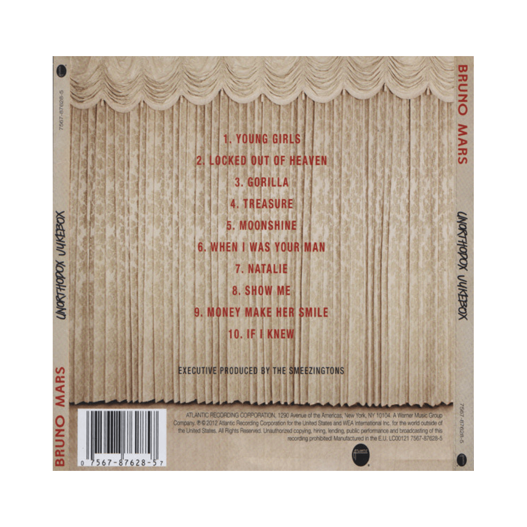 Bruno Mars Unorthodox Jukebox Cd2