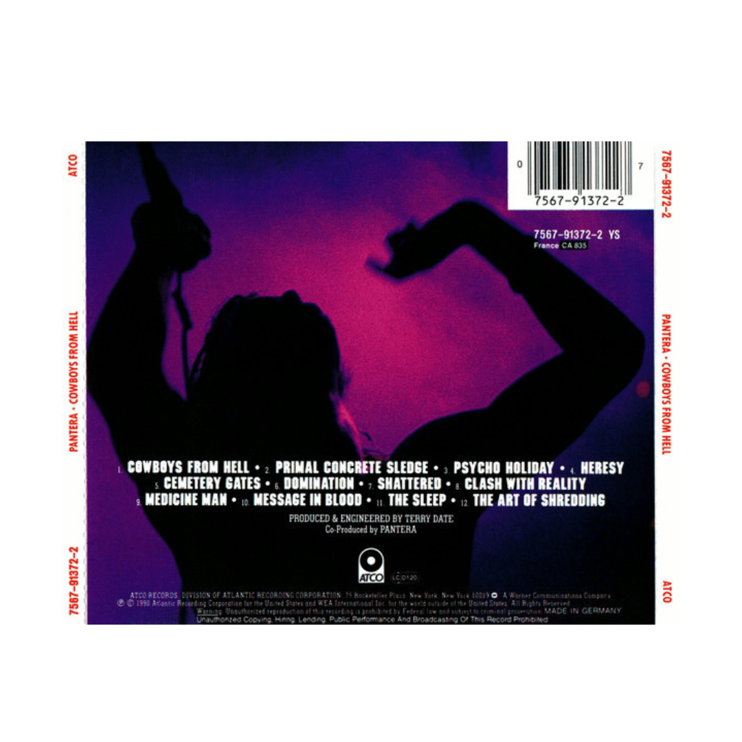 Pantera Cowboys From Hell Cd2