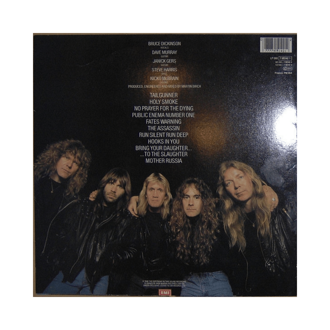 Iron Maiden No Prayer For The Dying + Libro Vinilo2