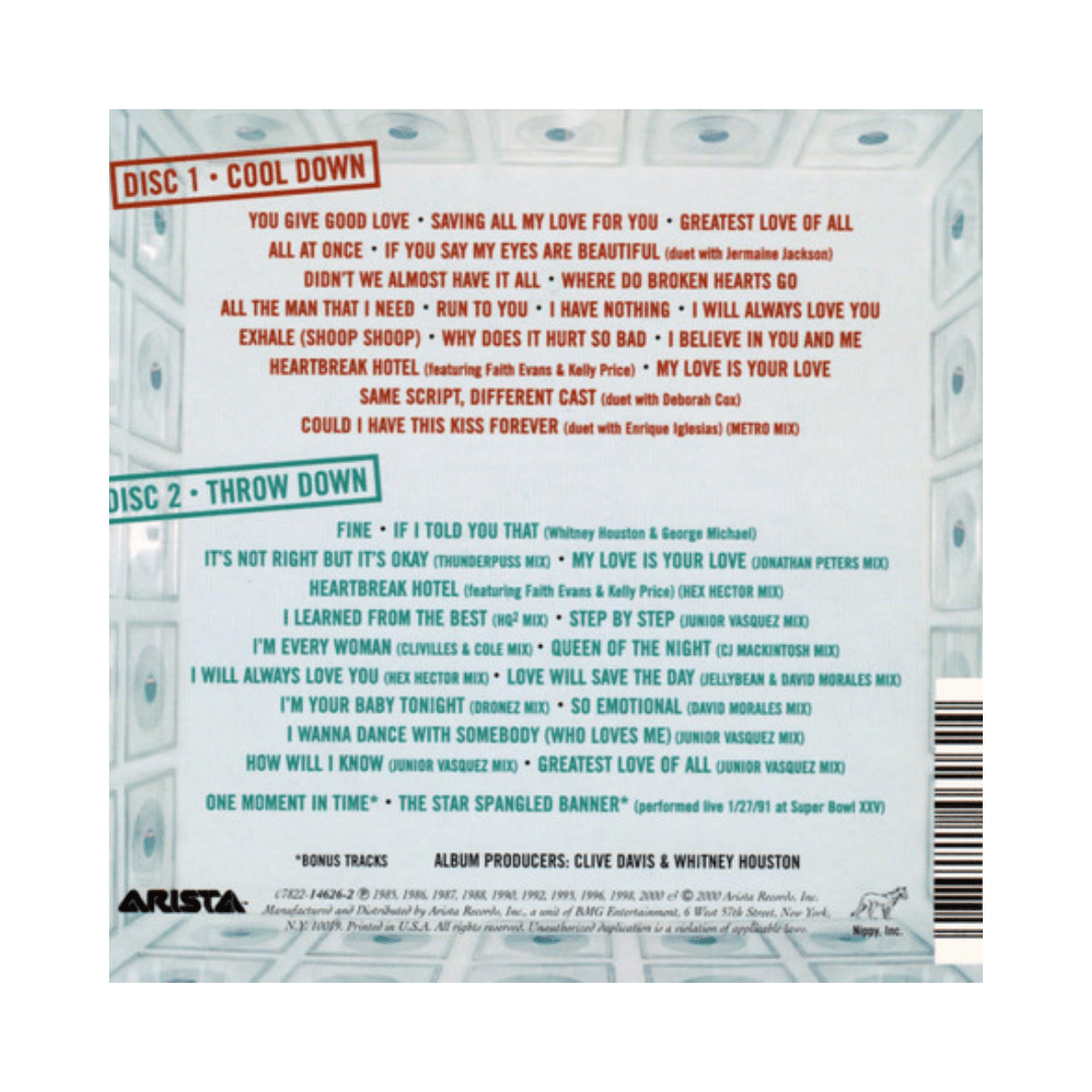 Whitney The Greatest Hits CD2