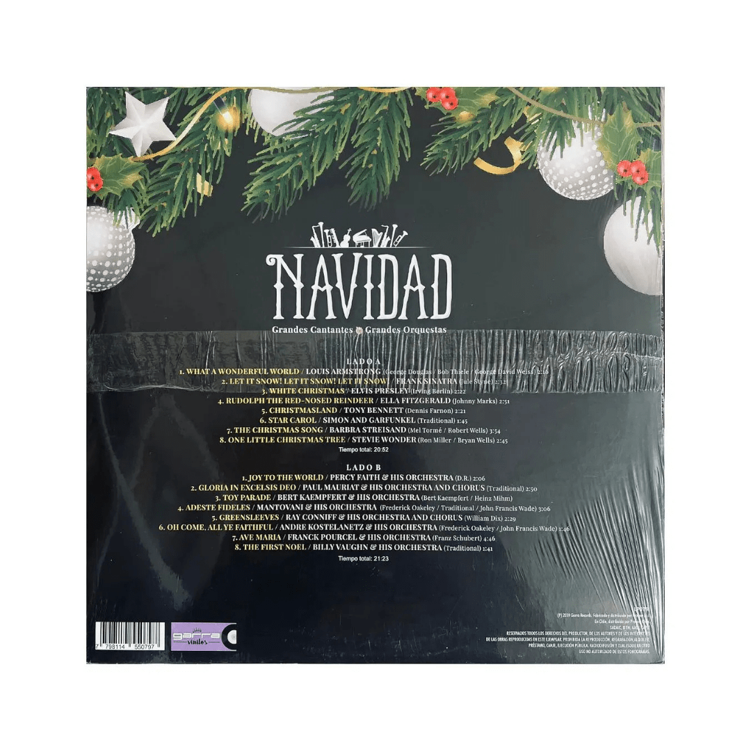 Navidad Grandes Cantantes Grandes Orquestas Vinilo2