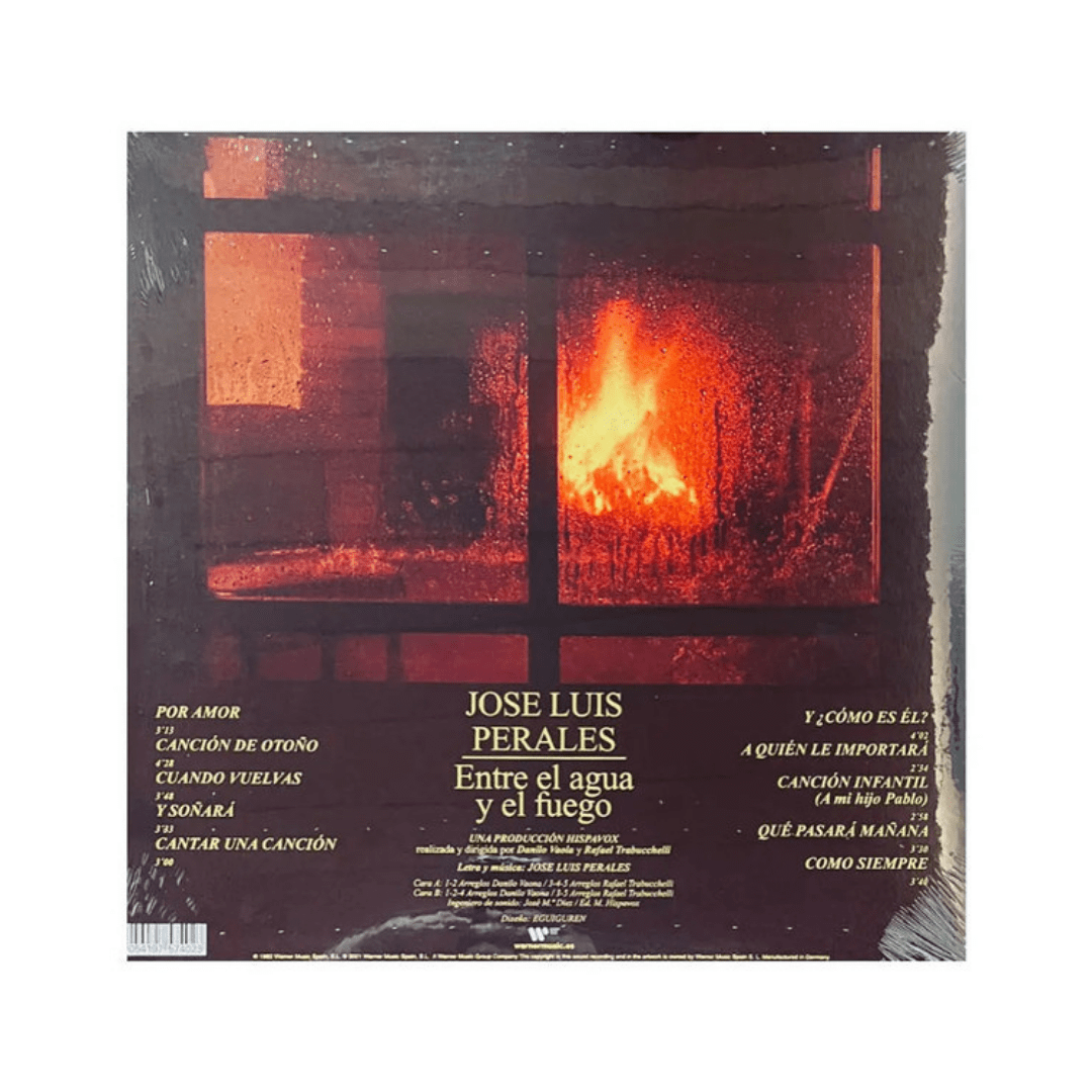 Jose Luis Perales Entre El Agua Y El Fuego Vinilo3
