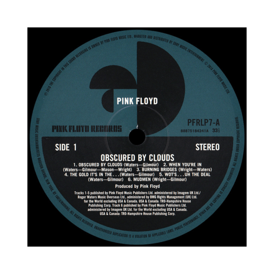 Pink Floyd Obscured By Clouds Vinilo4
