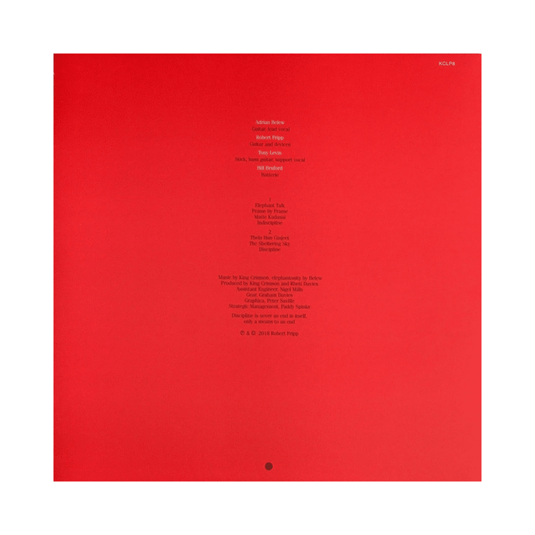 King Crimson Discipline Vinilo2