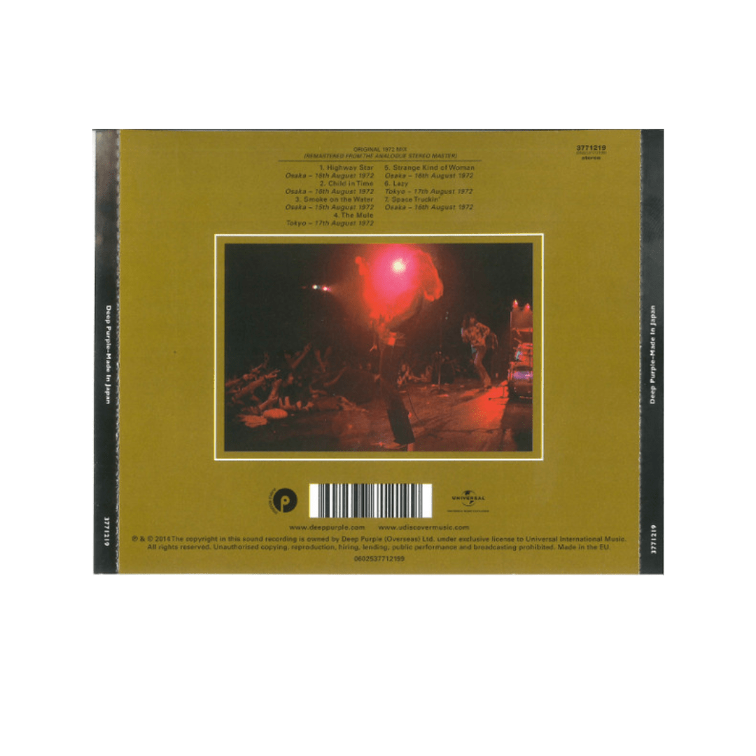 Deep Purple Made In Japan Cd2
