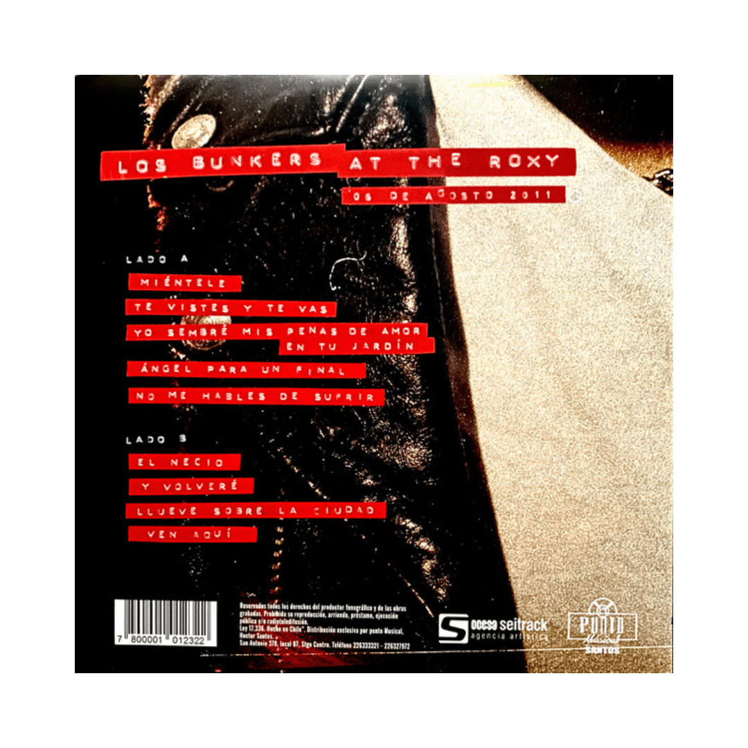 Los Bunkers At The Roxy Vinilo2