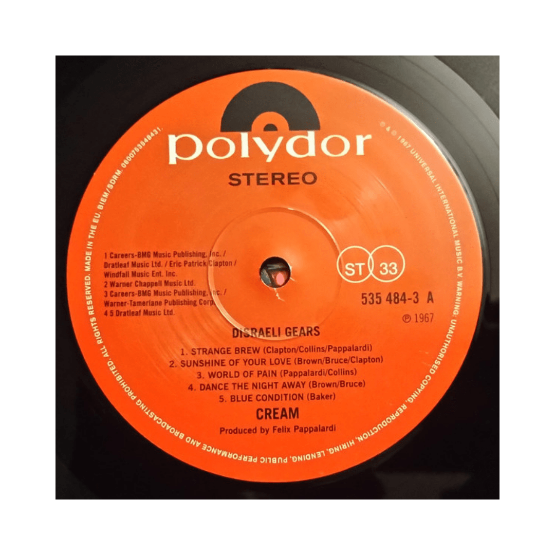 Cream Disraeli Gears Vinilo3