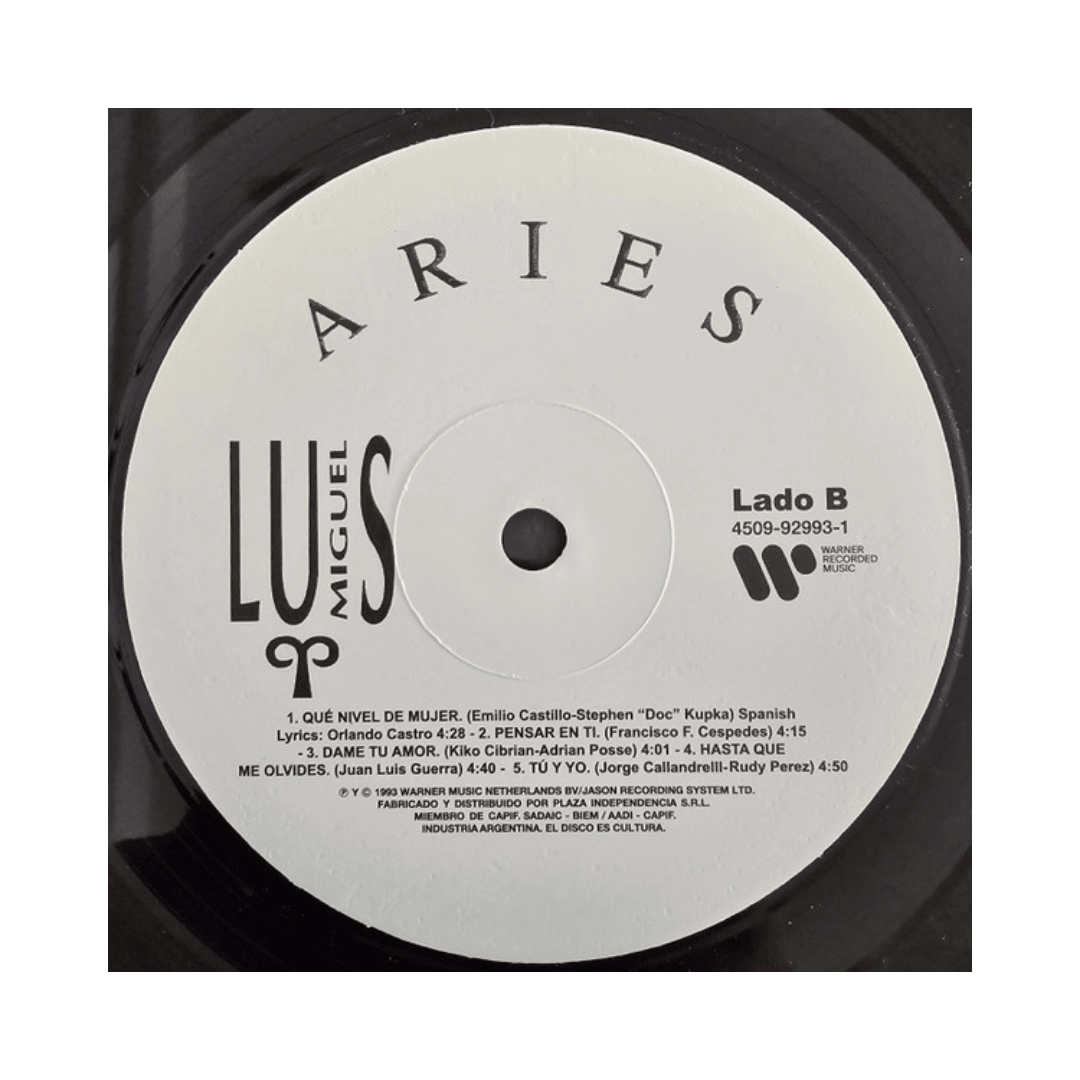Luis Miguel / Aries / Vinilo4