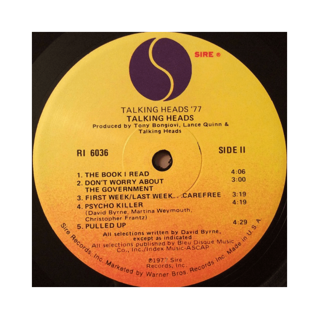 Talking Heads Talking Heads: 77 Vinilo4