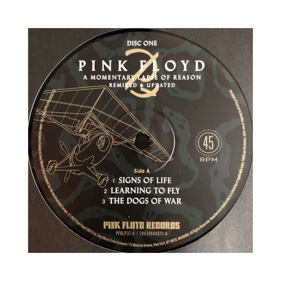 Pink Floyd A Momentary Lapse Of Reason Vinilo3