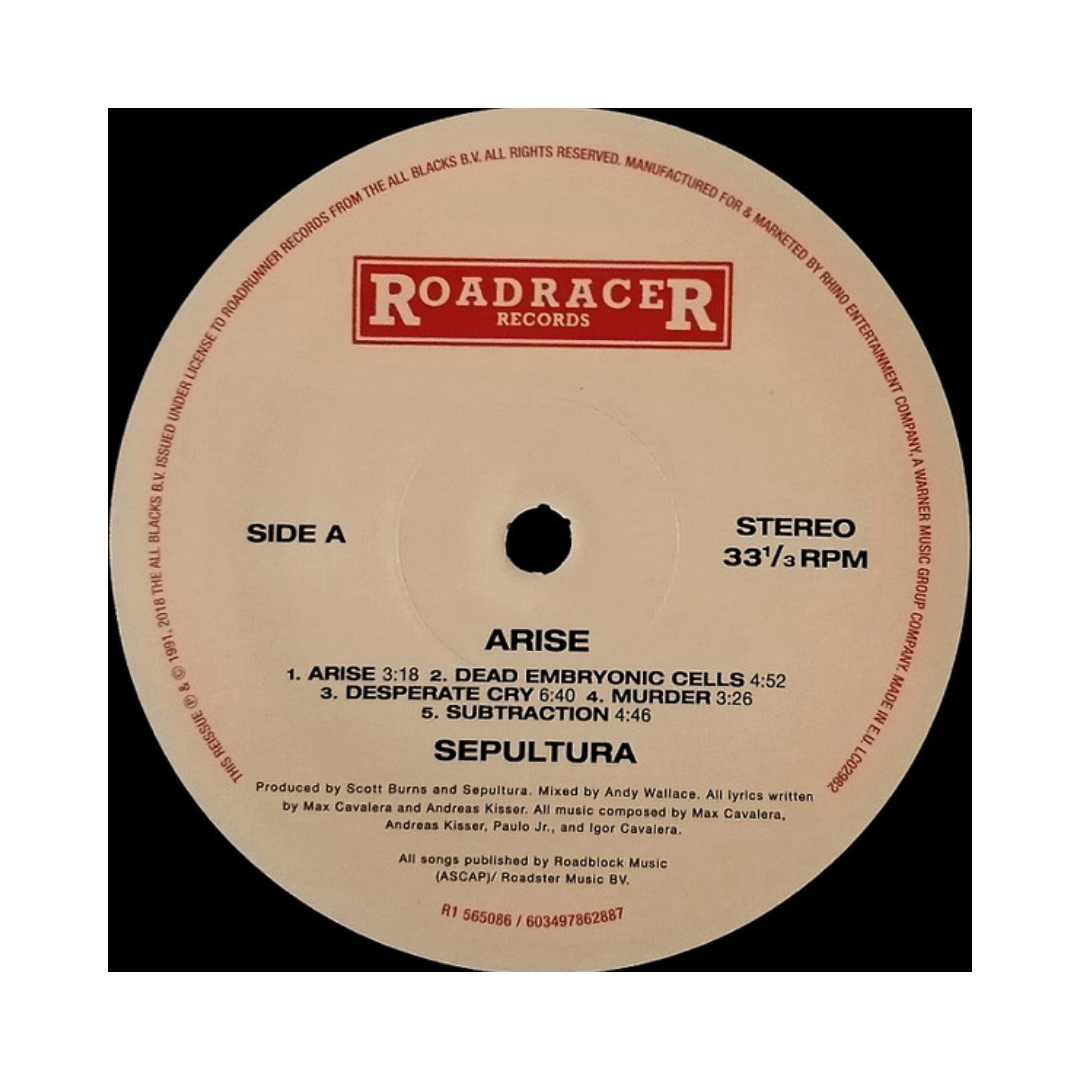 Sepultura Arise Vinilo4