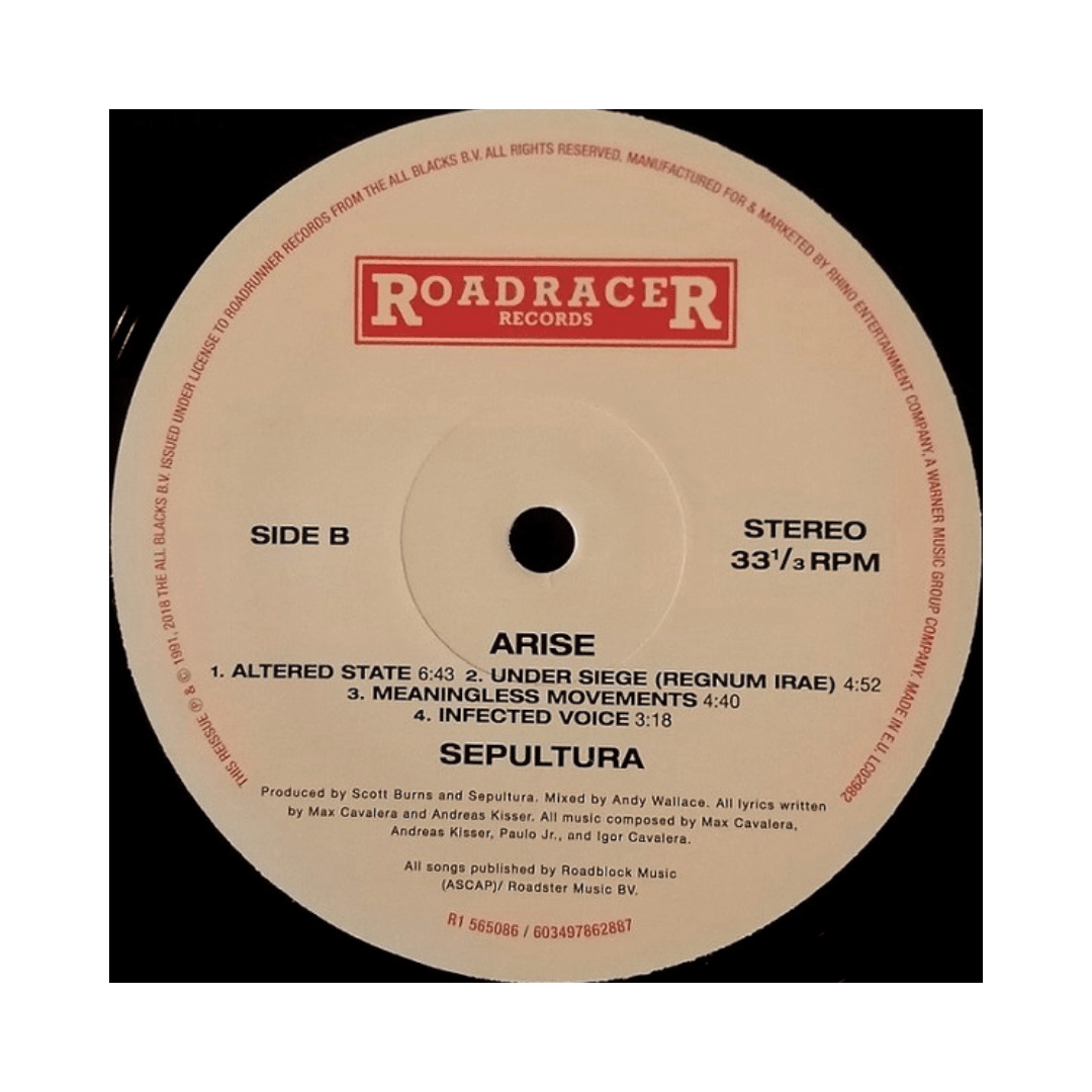 Sepultura Arise Vinilo5