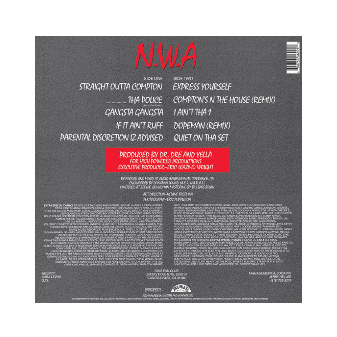 N.w.a. Straight Outta Compton Vinilo2