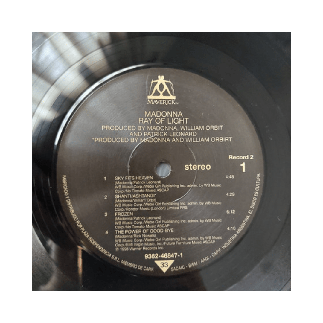 Madonna Ray Of Light Vinilo6
