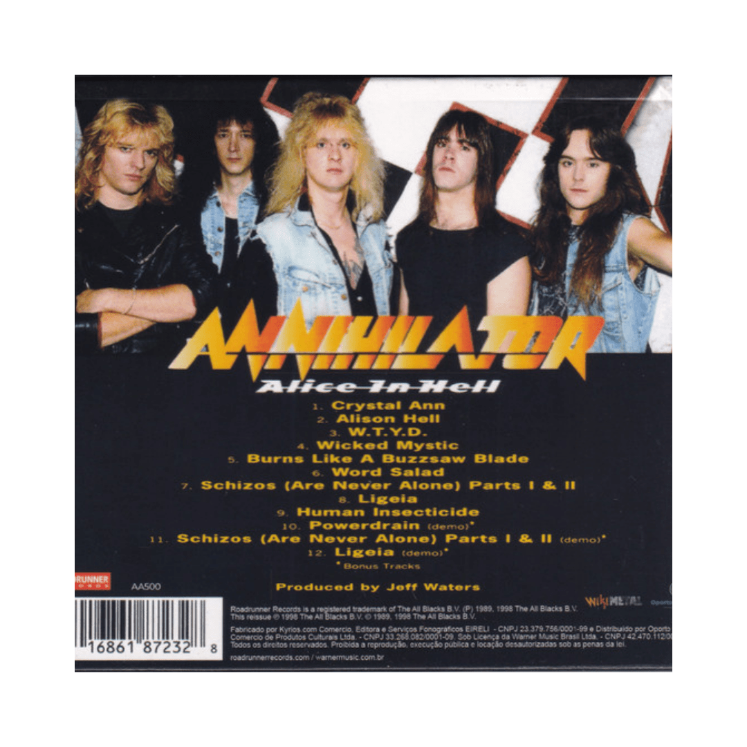 Annihilator Alice In Hell CD2
