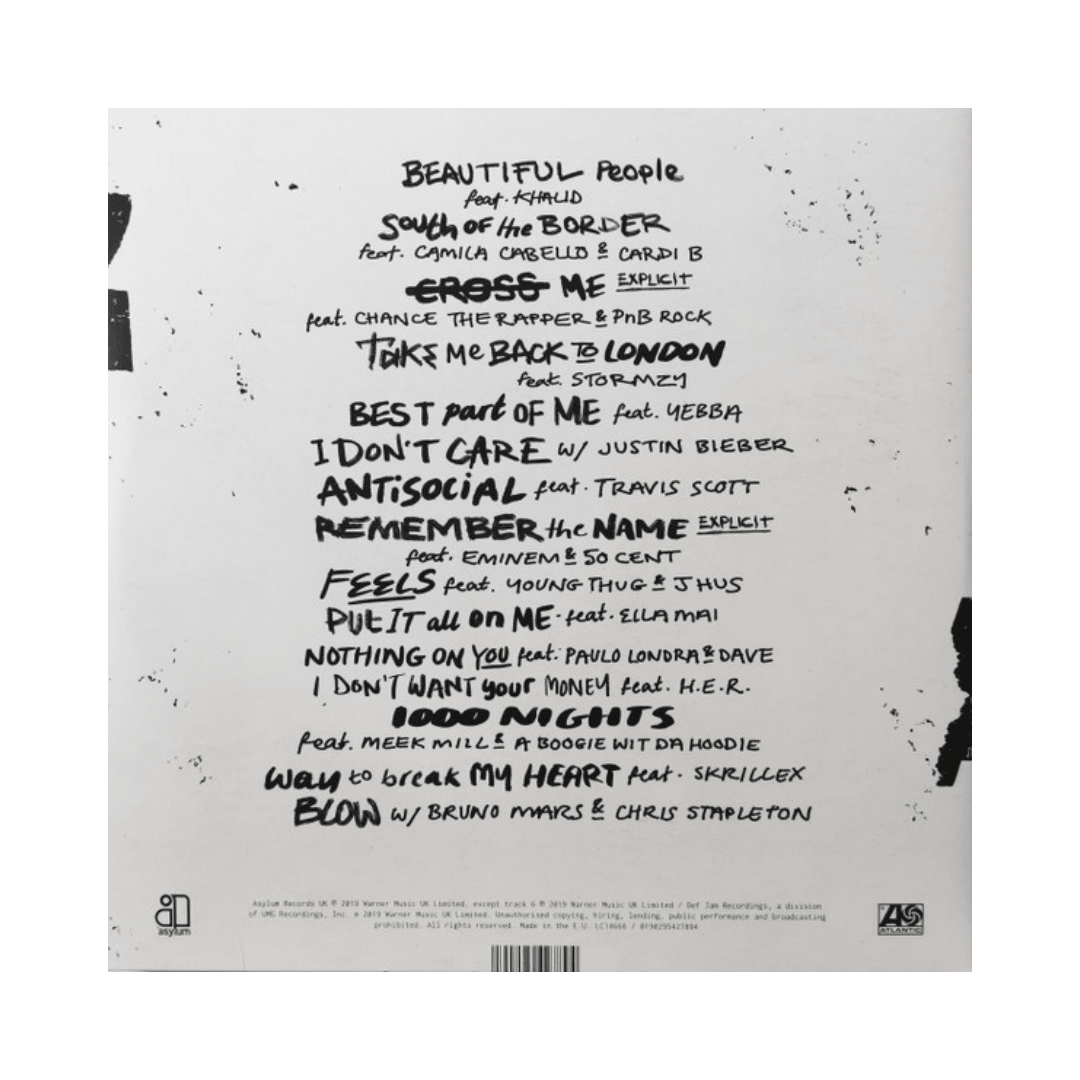Ed Sheeran No. 6 Collaborations Projec Vinilo2
