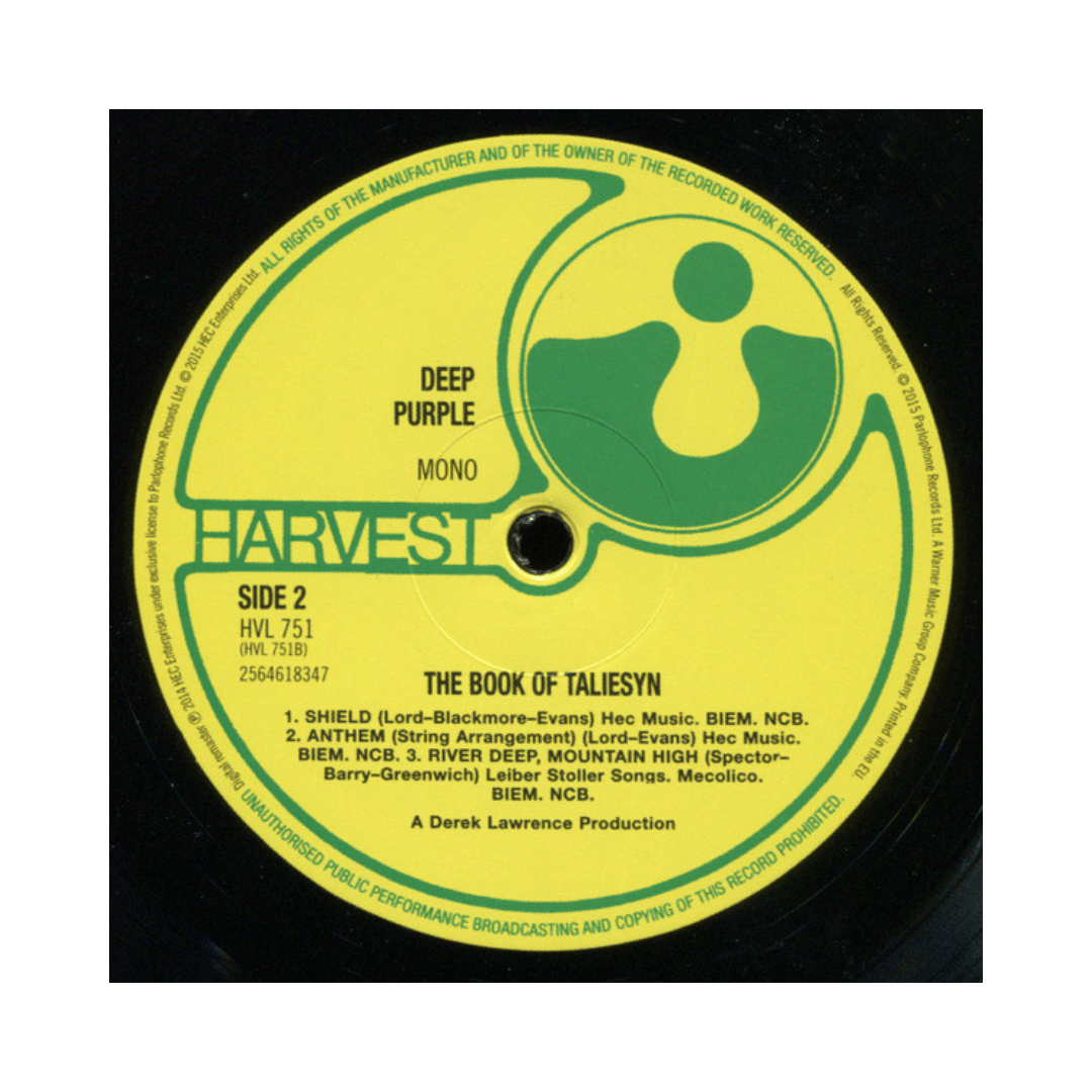 Deep Purple The Book Of Taliesyn Vinilo4
