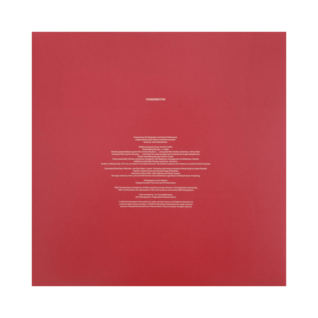 Pet Shop Boys behaviour Vinilo2