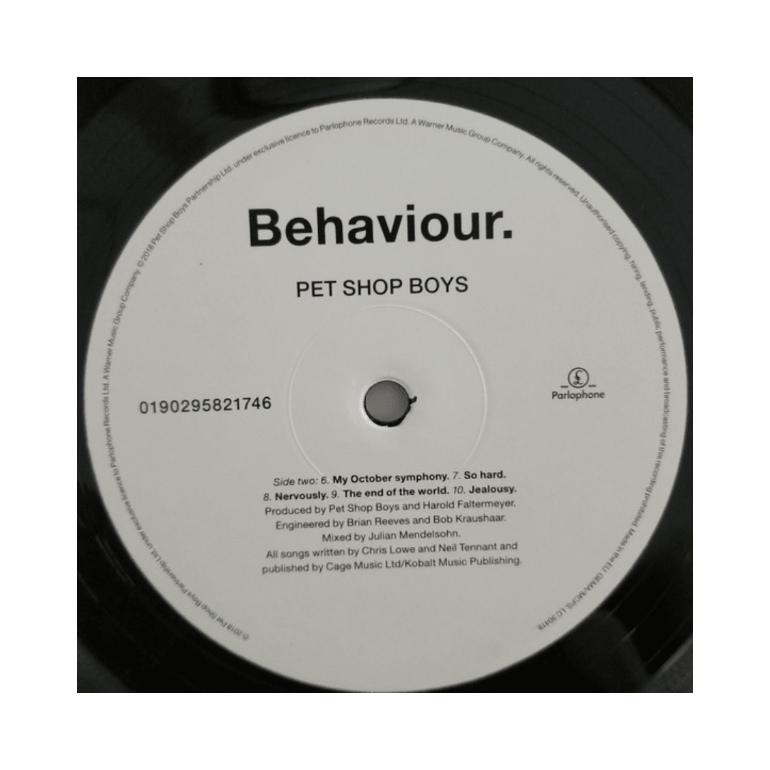 Vinilo Pet Shop Boys behaviour5