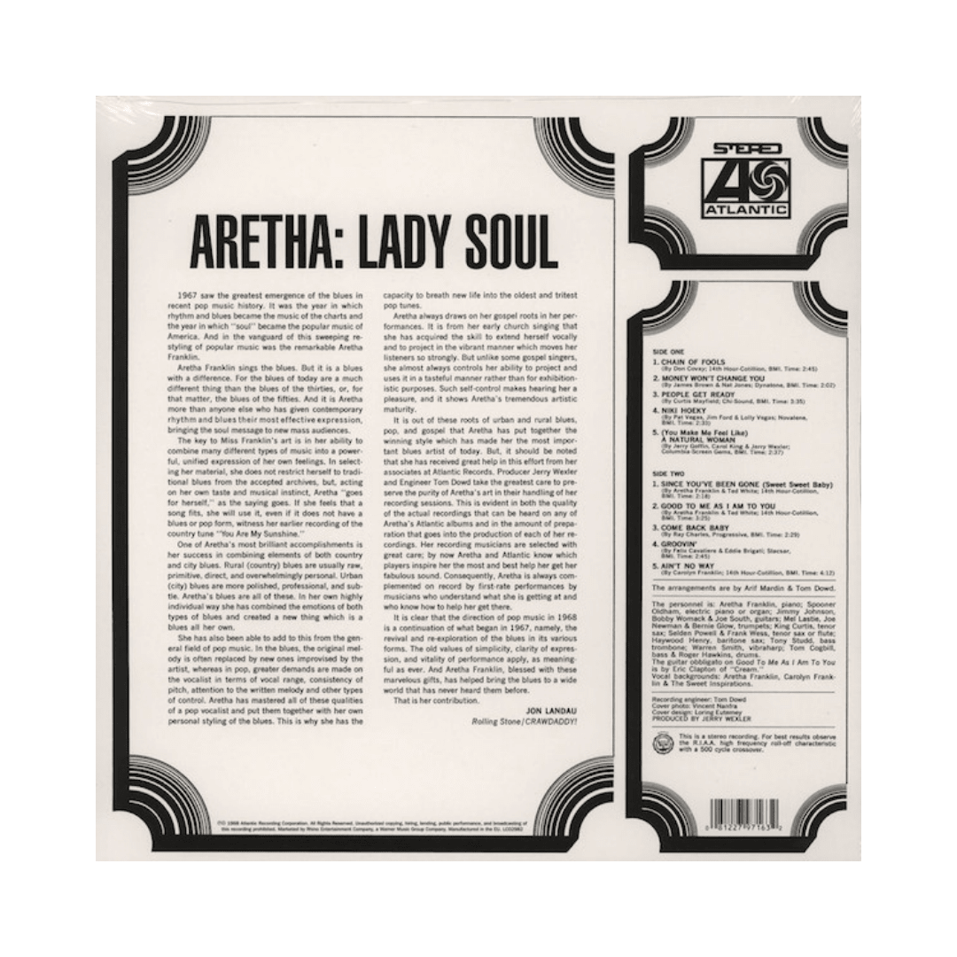 Aretha Franklin Lady Soul Vinilo3