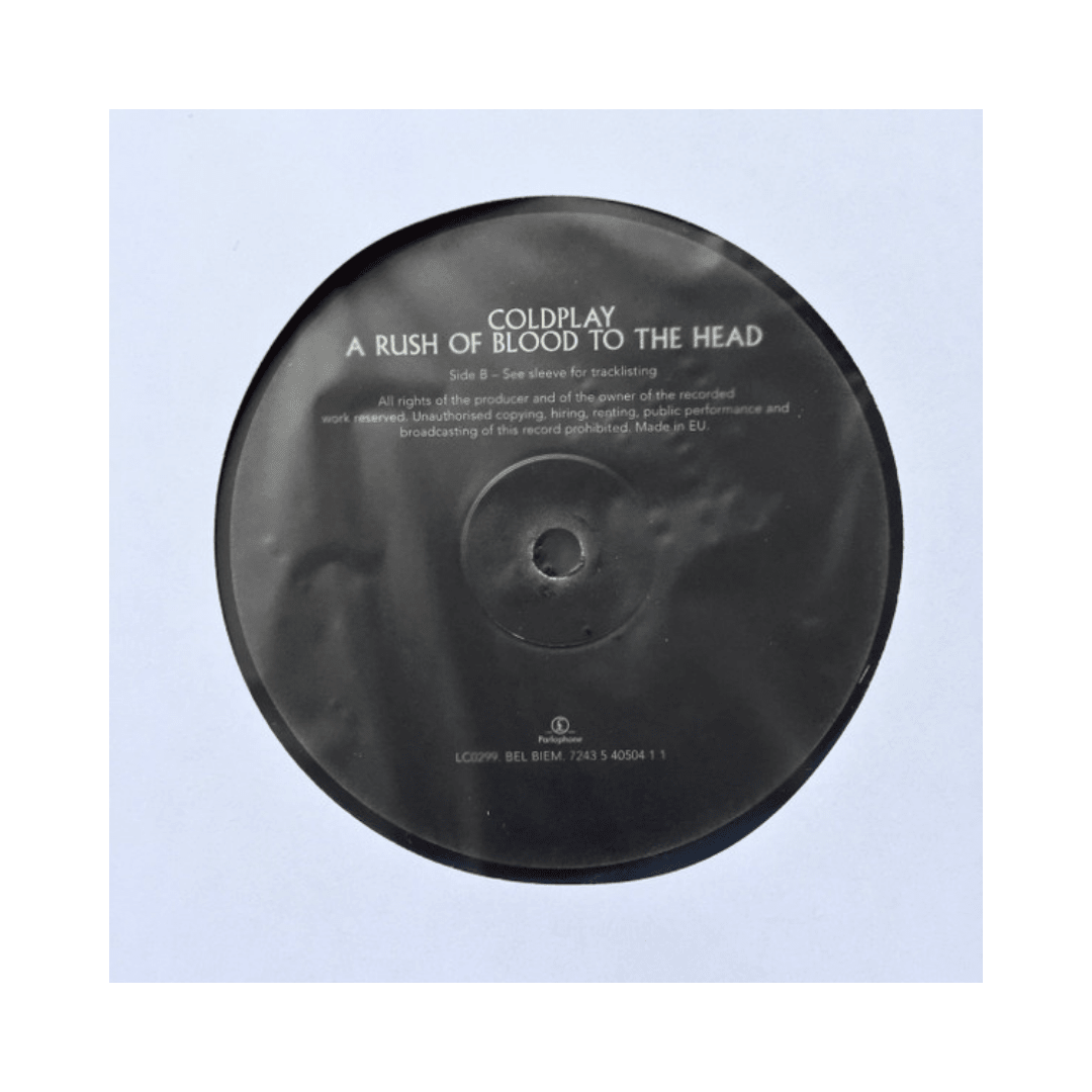 Vinilo Coldplay A Rush Of Blood To The Head4