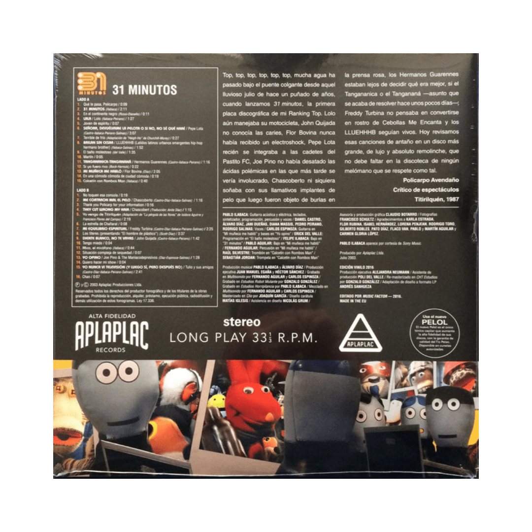 31 Minutos 31 Minutos Vinilo2