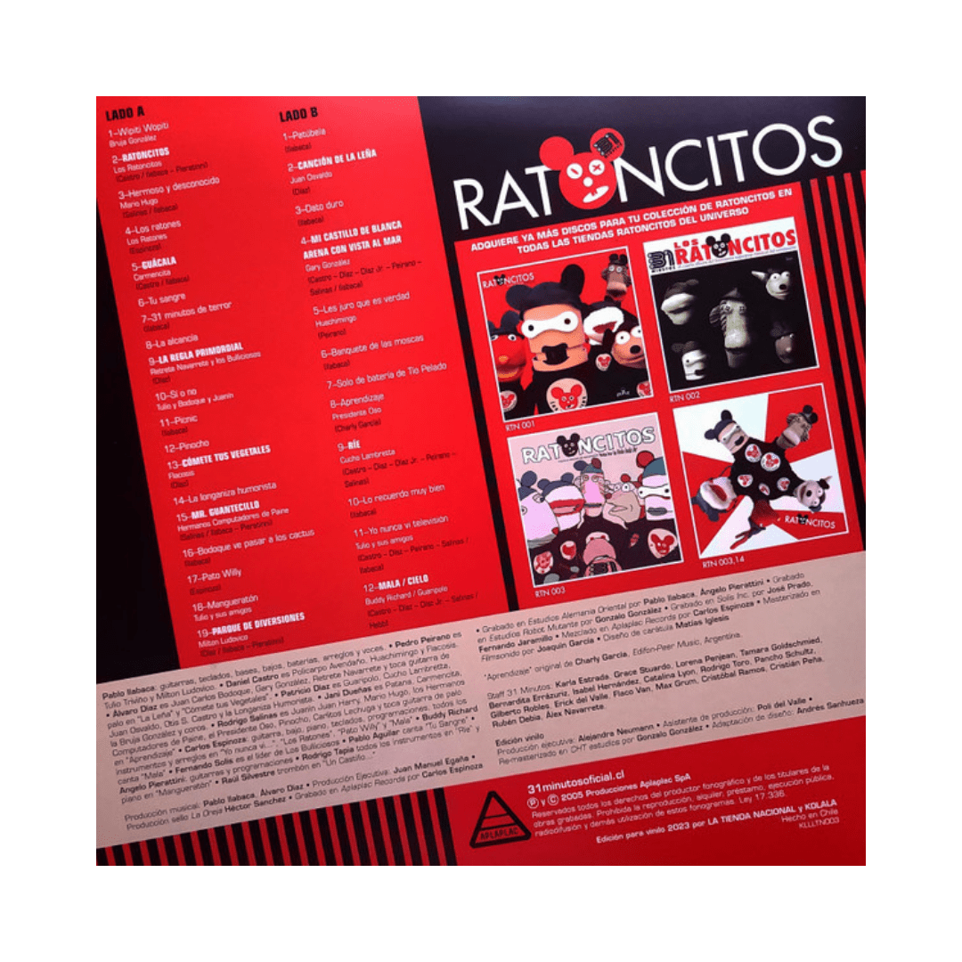31 Minutos Ratoncitos Vinilo2