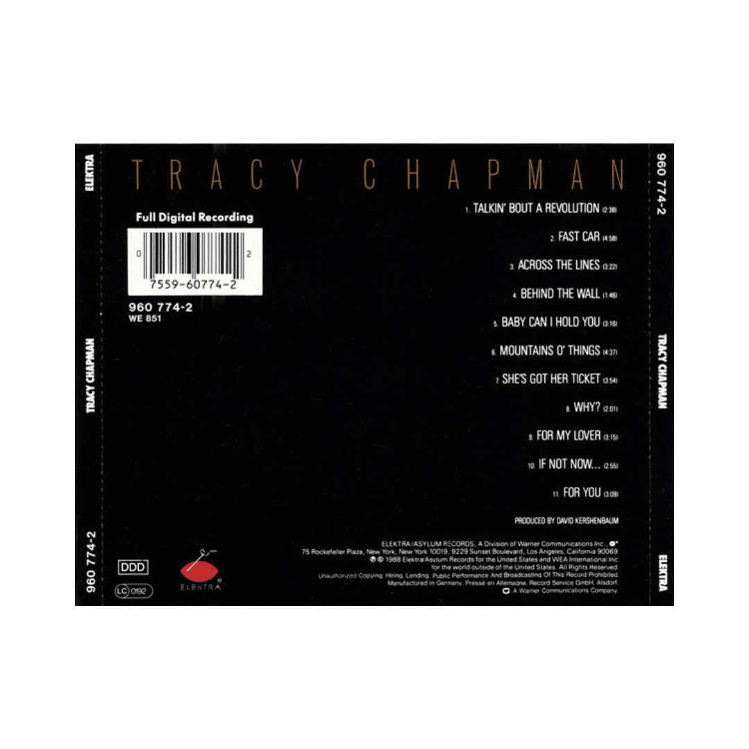 Tracy Chapman Tracy Chapman Cd2