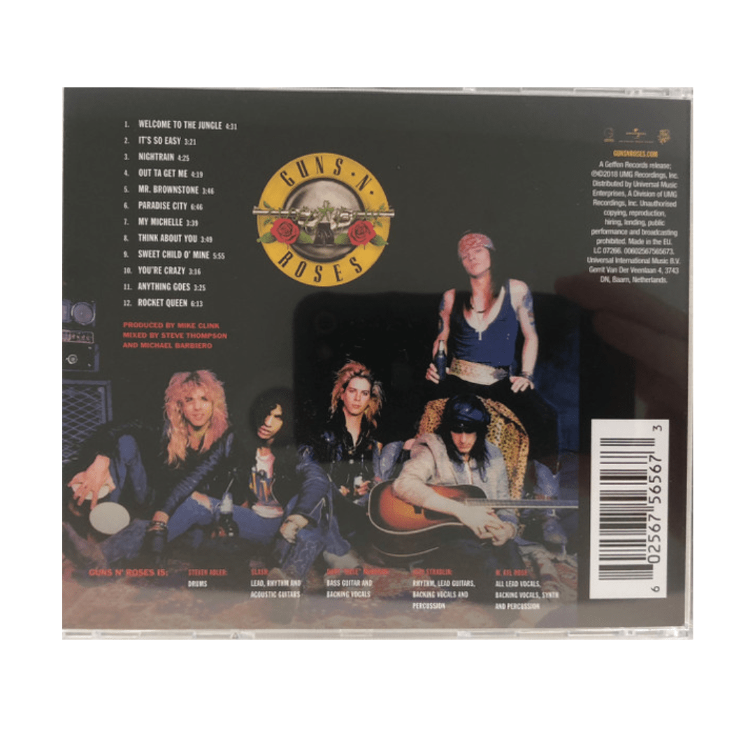 Guns N' Roses Appetite For Destruction Cd2