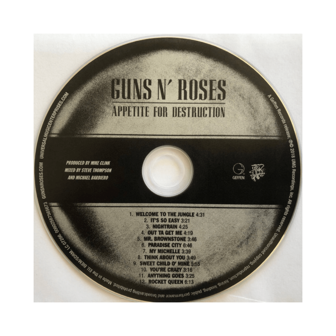 Guns N' Roses Appetite For Destruction Cd3