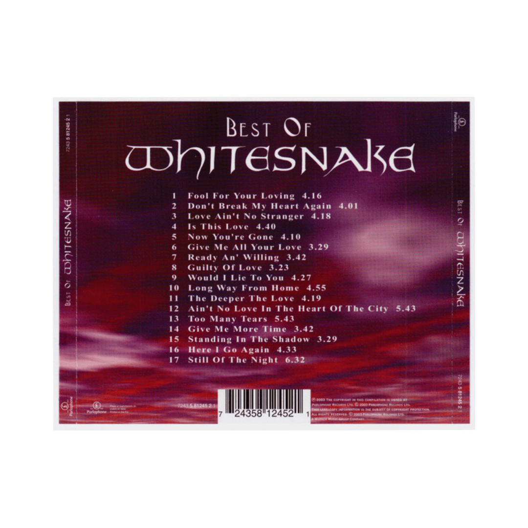 Whitesnake Best Of Whitesnake Cd2