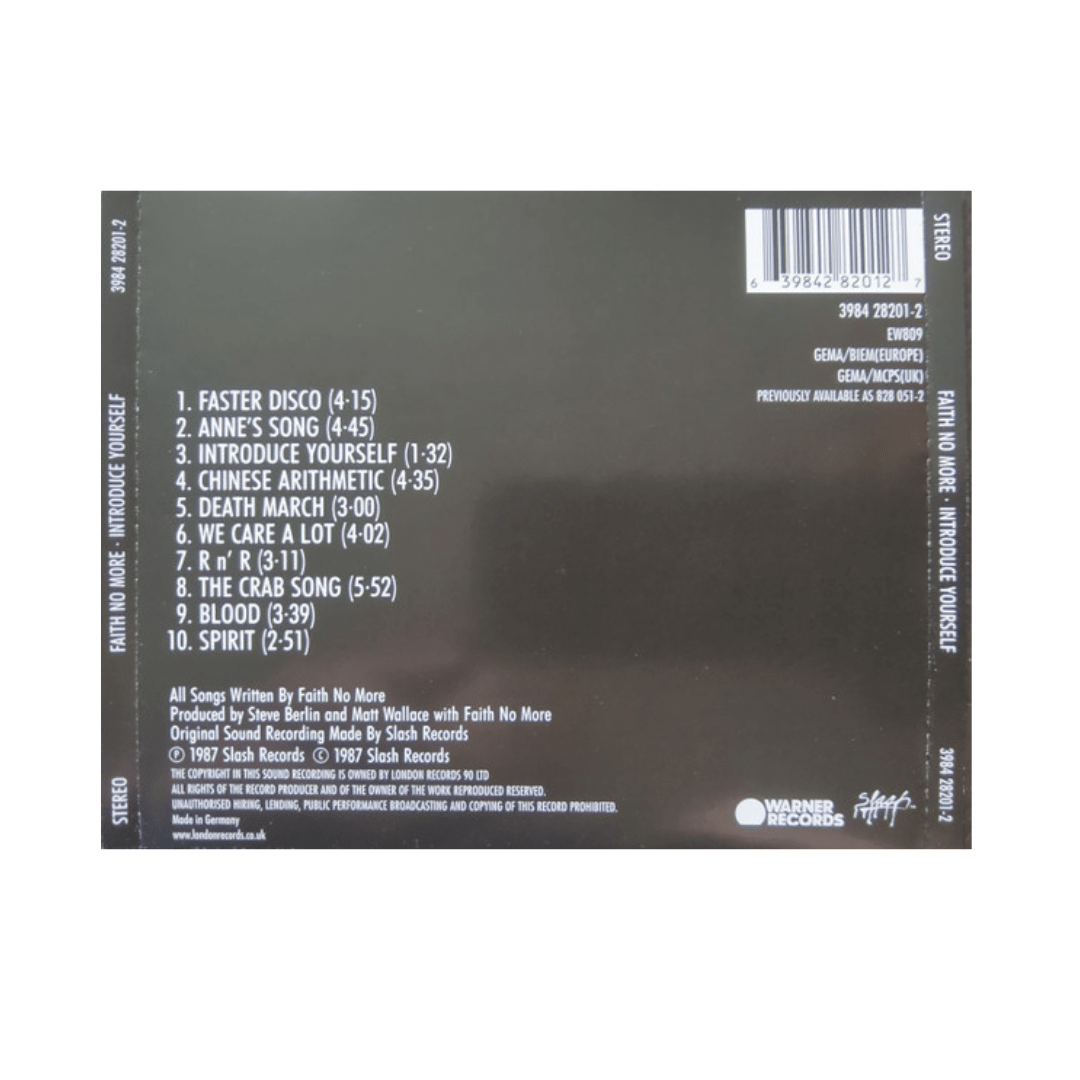 Faith No More Introduce Yourself CD2