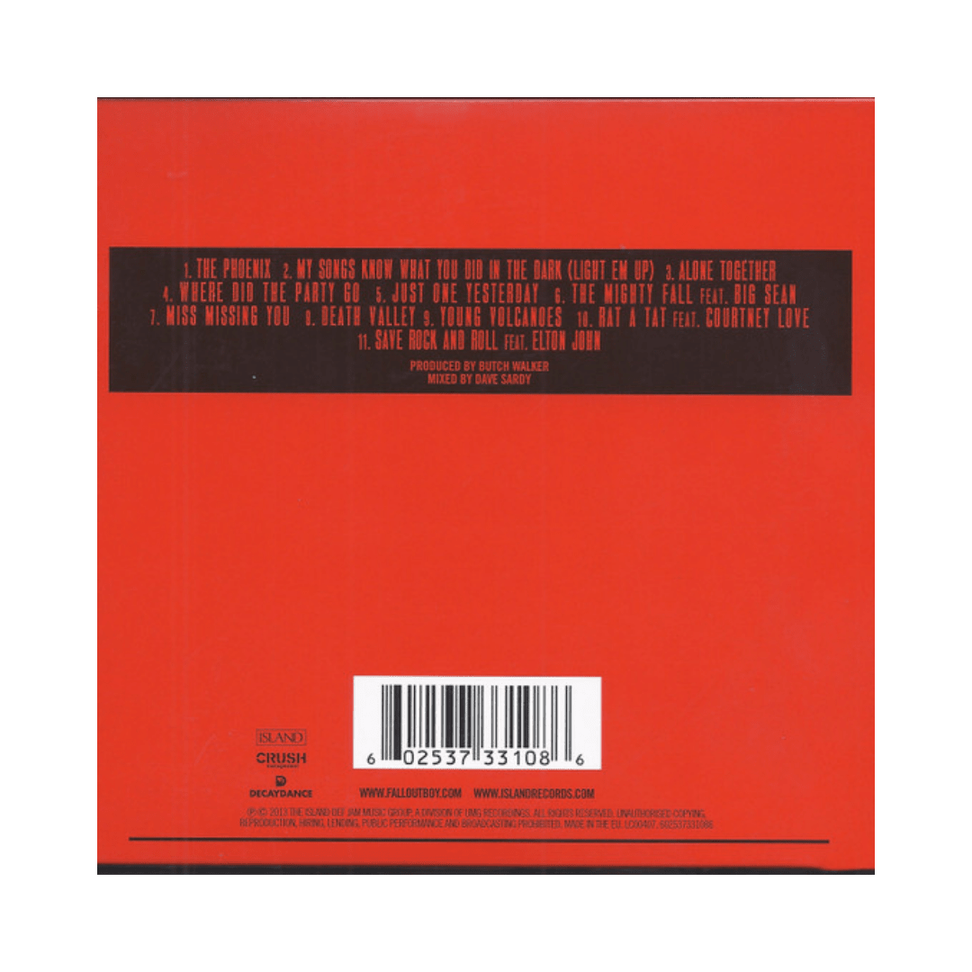 Fall Out Boy Save Rock And Roll CD2