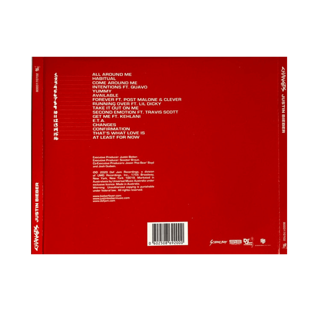 Justin Bieber Changes Cd2