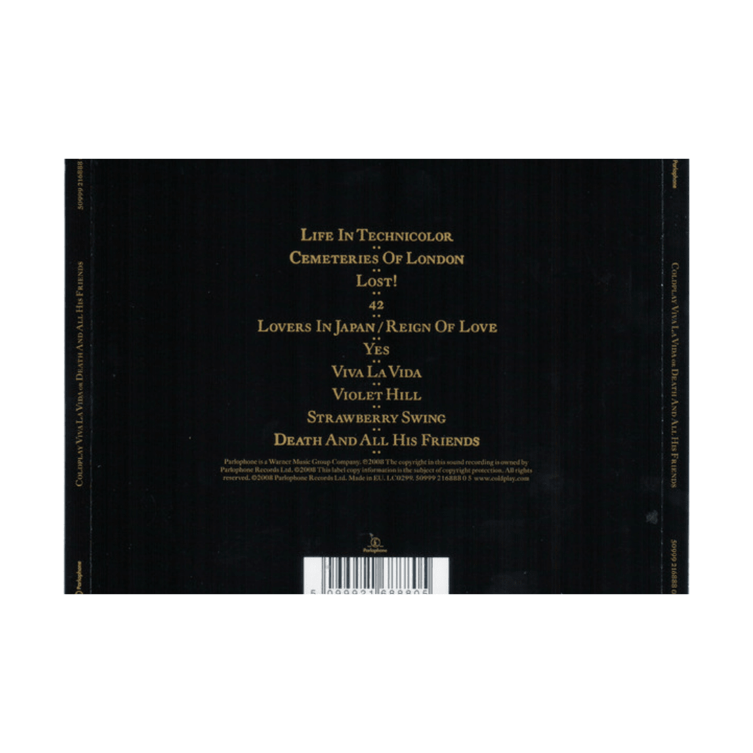 Coldplay Viva La Vida Or Death And All His Friends cd3