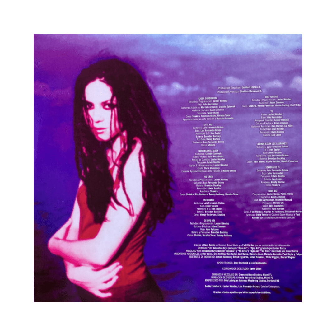 Shakira ¿ Donde Estan Los Ladrones ? Black Negro Lp Vinyl Versión Del Álbum Estándar Vinilo2