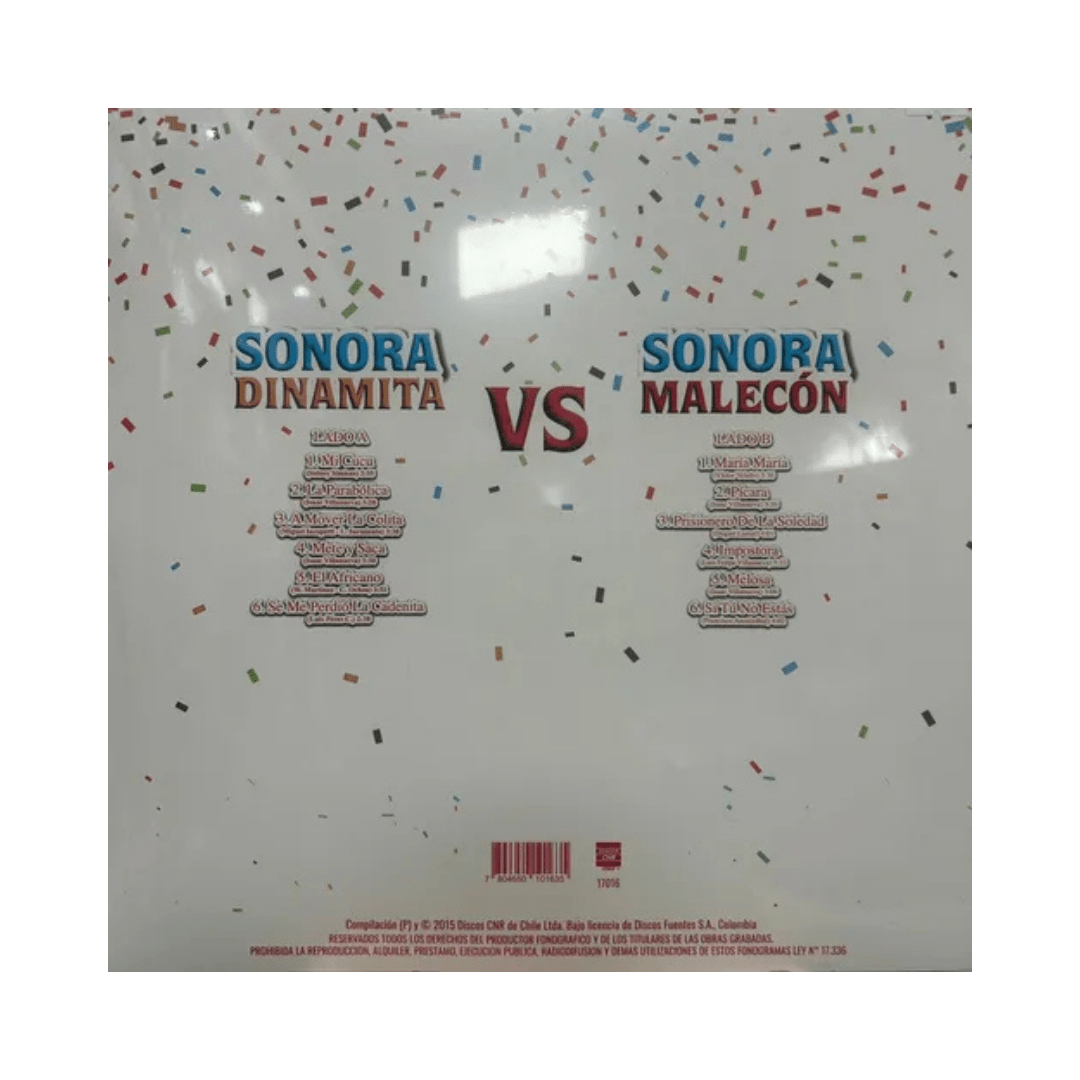 Sonora Dinamita Vs Sonora Malecon Grandes Exitos Vinilo2