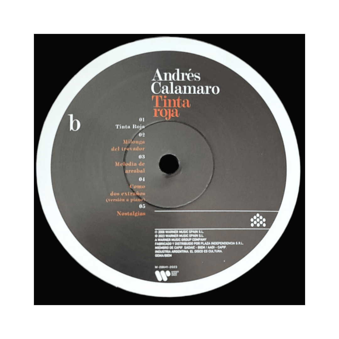 Andrés Calamaro Tinta Roja vinilo4