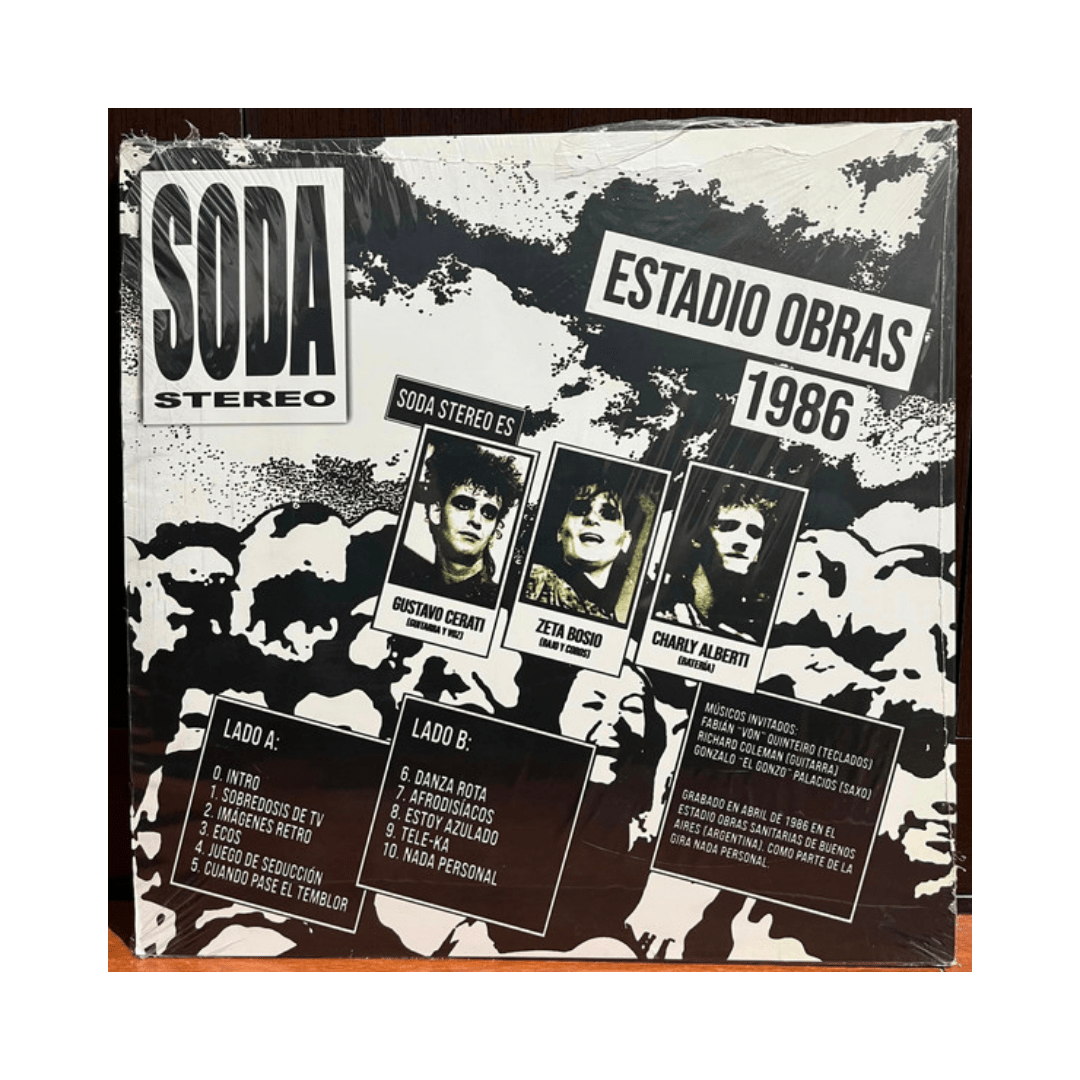 Soda Stereo Estadio Obras 1986 Vinilo3