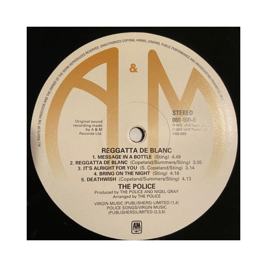 The Police Reggatta De Blanc Vinilo3