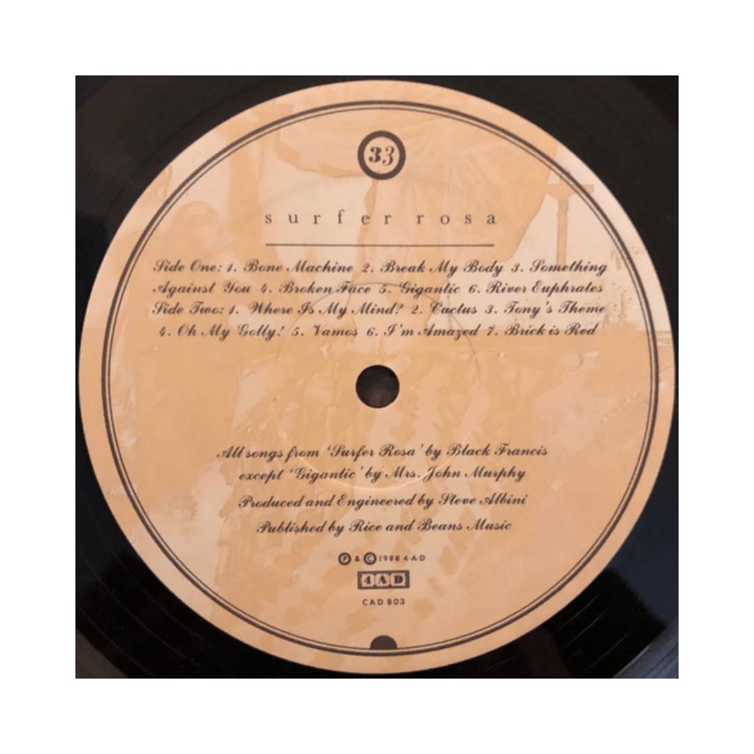 Vinilo Pixies Surfer Rosa4