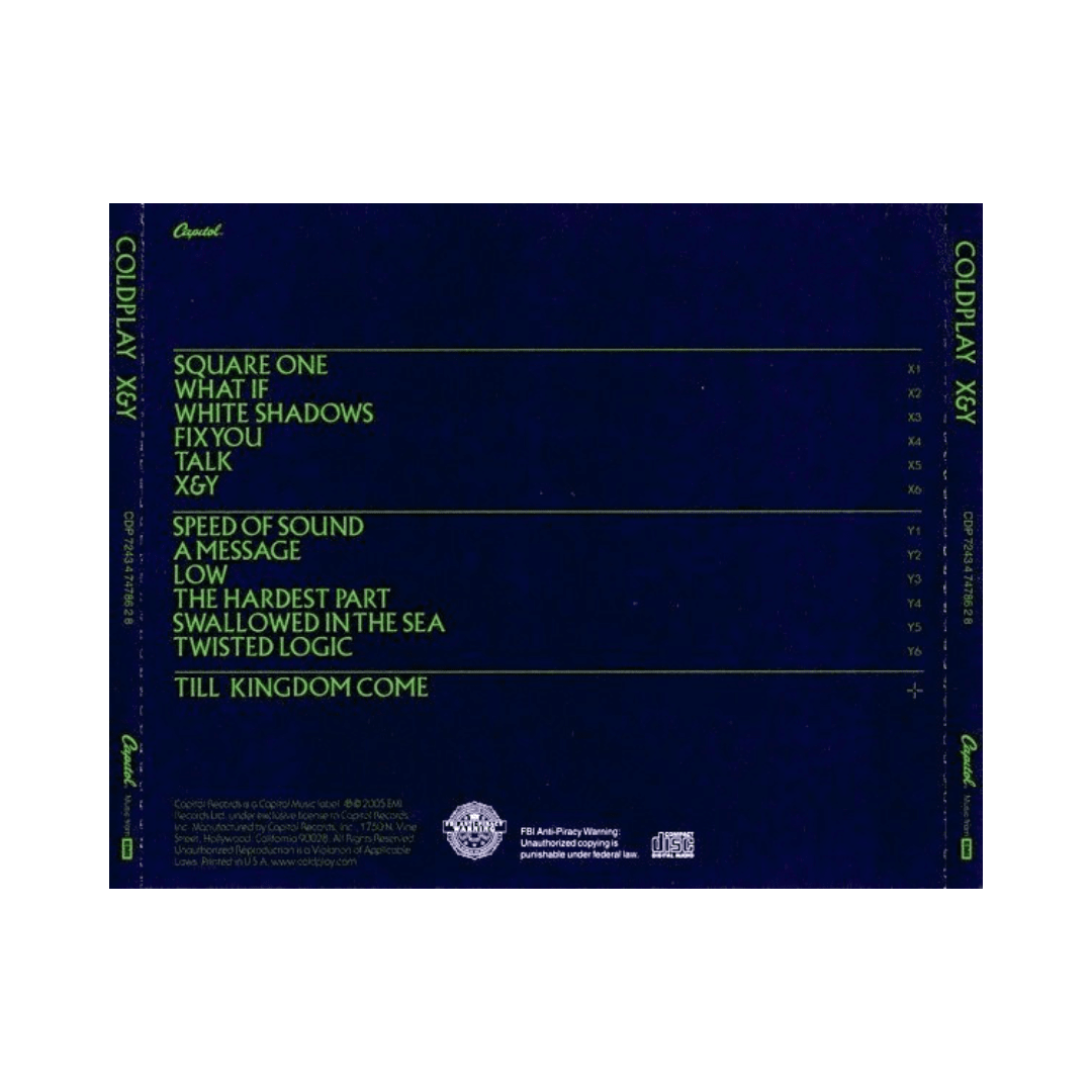 Coldplay X&y Cd2