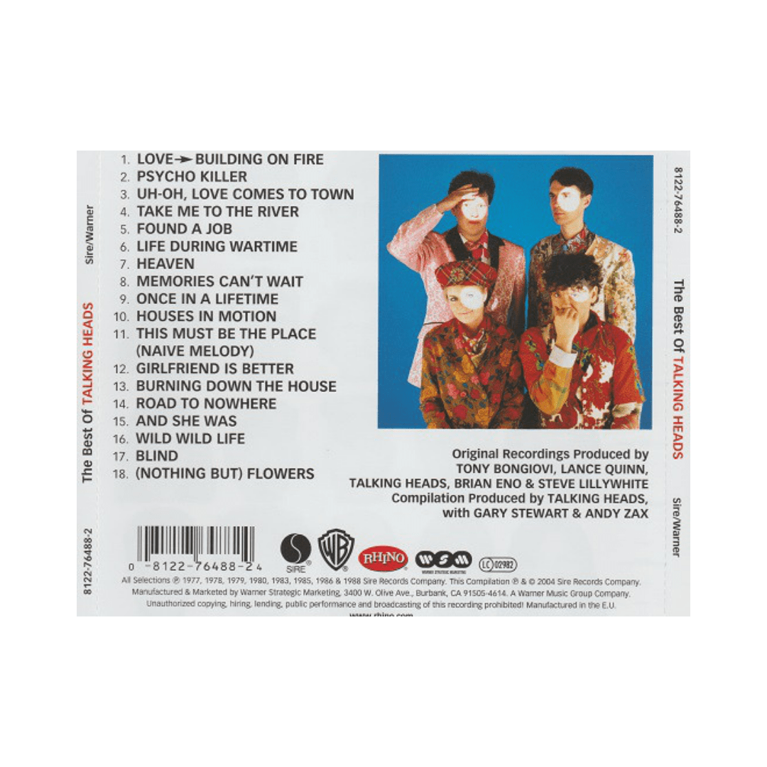 Talking Heads The Best Of Talking Heads Cd2