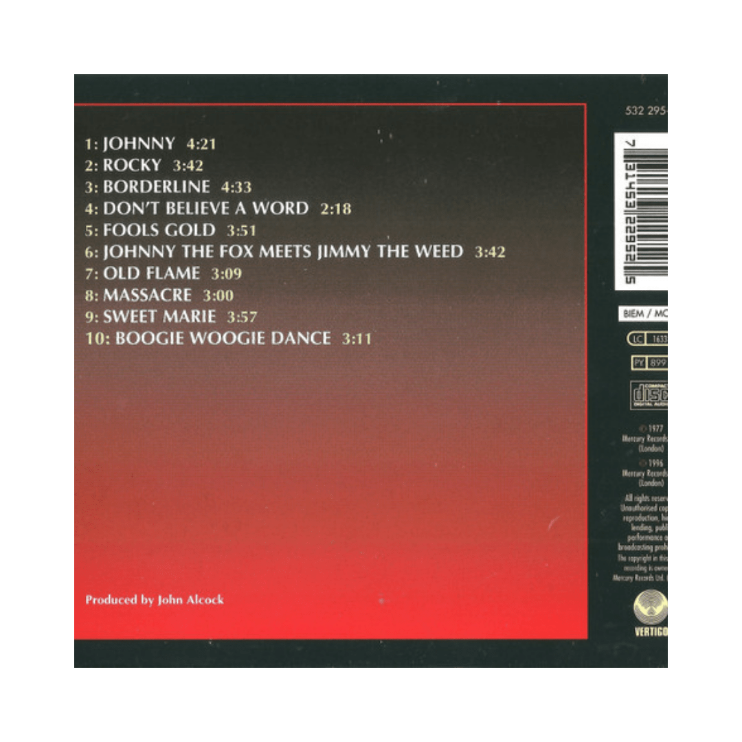 Thin Lizzy Johnny The Fox CD2