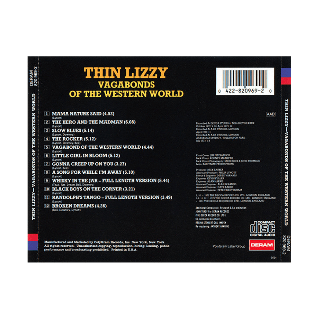 Thin Lizzy Vagabonds Of The Western World CD2