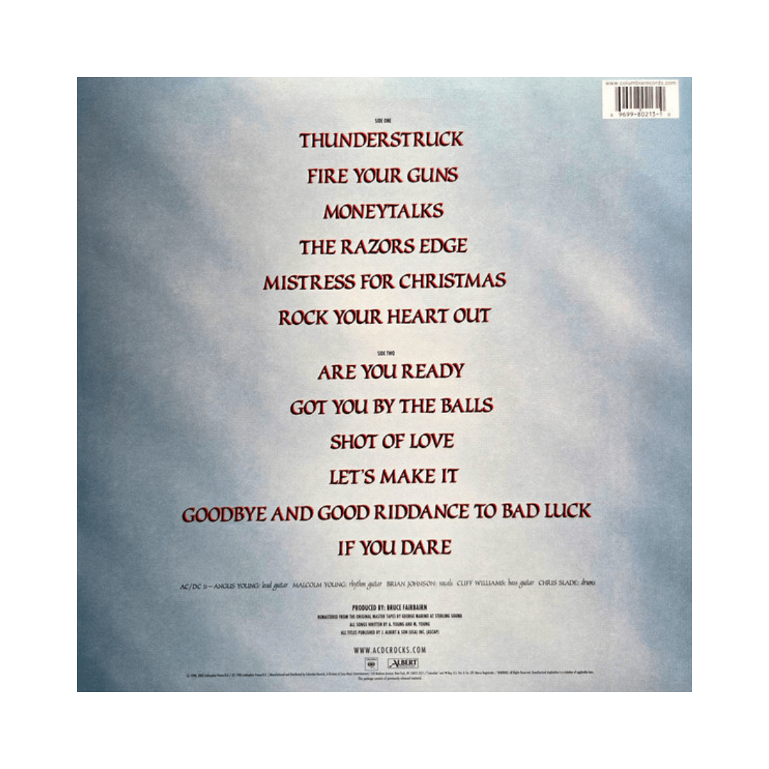 Ac/dc The Razors Edge Vinilo2