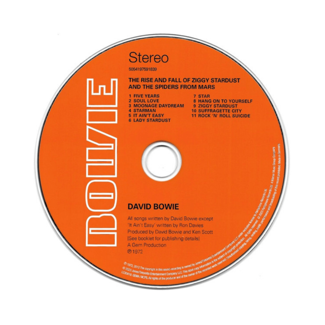 David Bowie The Rise And Fall Of Ziggy Stardust And The Versión Del Álbum Estándar cd3